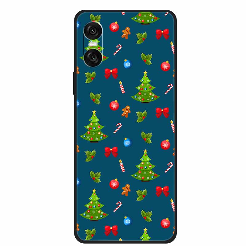 Christmas Phone Cases For Sony Xperia 10 VI 5G Case Soft TPU Silicone Santa Santa Claus Cover For Xperia 10VI Cover Bumper Funda