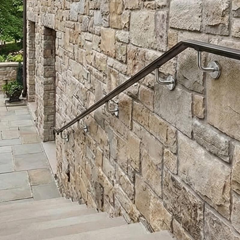 6Pcs Stainless Steel L Shaped Stair Handrail Brackets Wall Support Handrail Bracket for Modern Home And Commercial Use