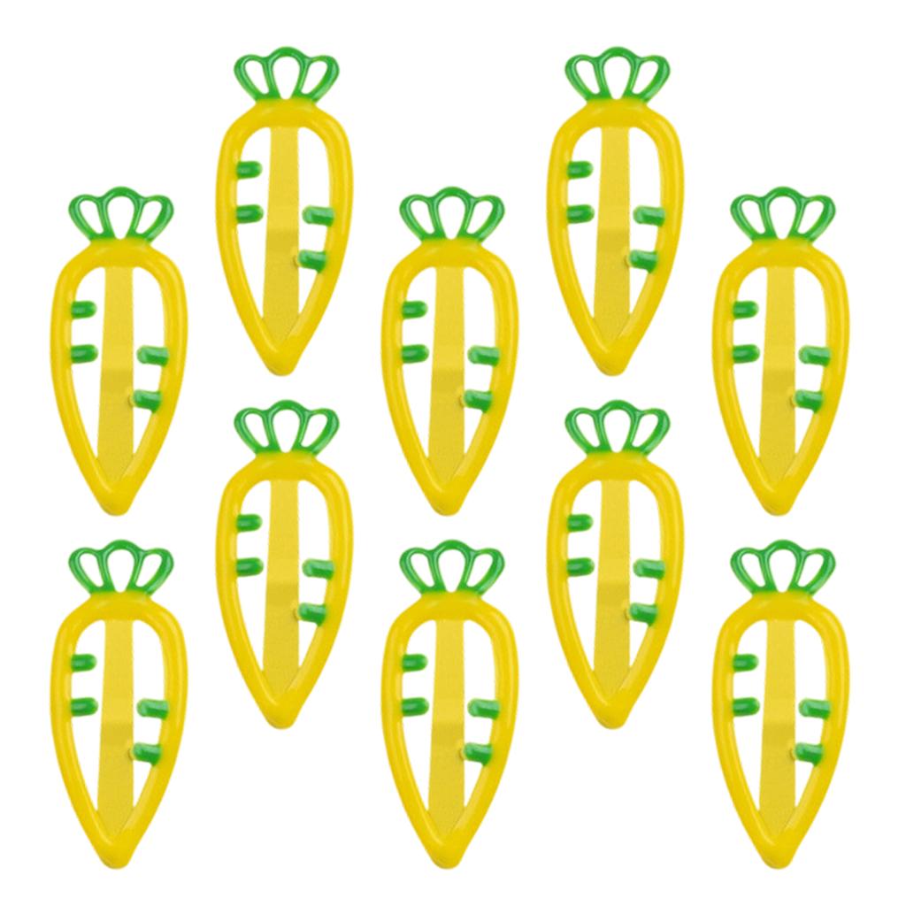 Colorful Flat Clip Hairpin Barrettes Casual Carrot Shape Headwear Bunches Clip 2000s Hair Clip Photo Props