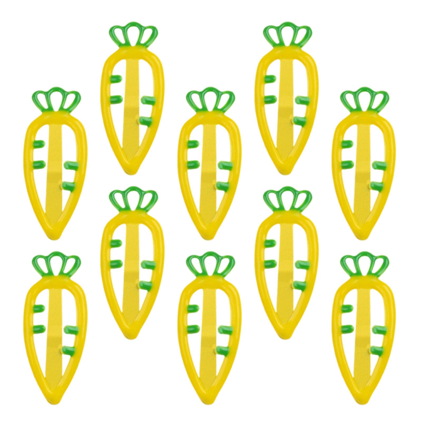 

Красочные Повседневные Заколки для Волос Зажим Морковь Милый Пасхальный Плоский Зажим Заколка Пасхальная Морковь 2000-е Зажим для Волос для Пучков жёлтый