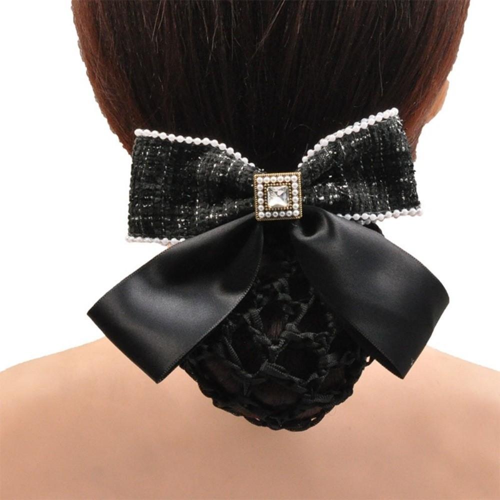 Elegant Bun Snood Hair Clip Fine Mesh Nurses Spring Clip Net Bun Hair Cover  Formal Events