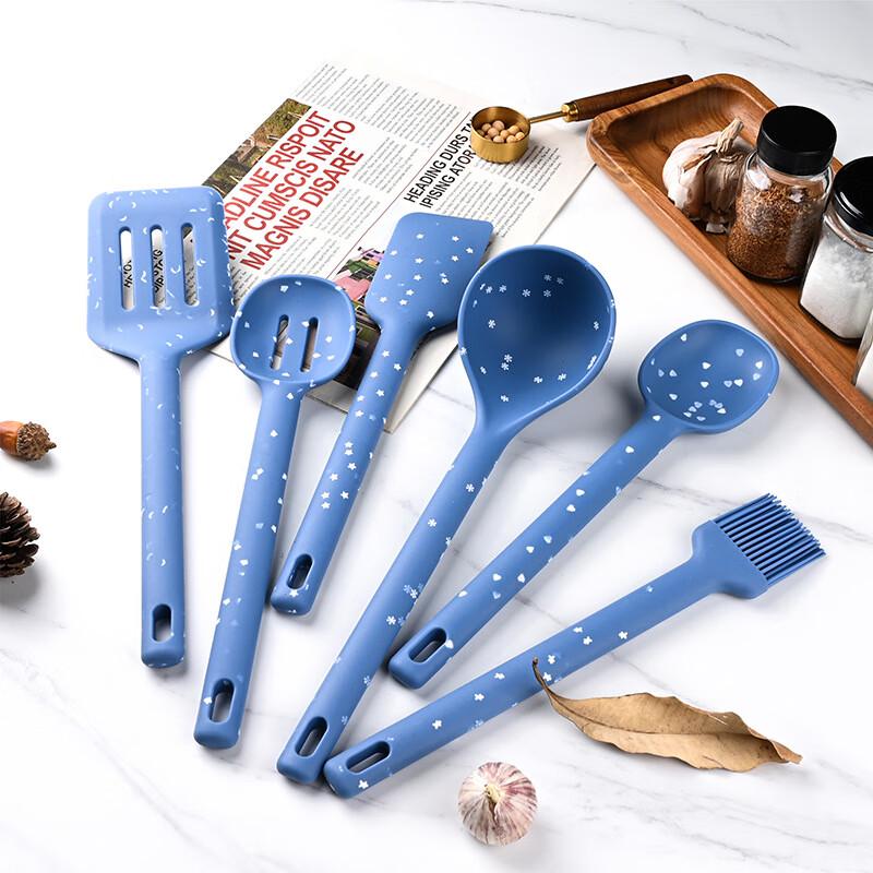 Wutuo Color Dot Silicone Kitchen Utensil Set