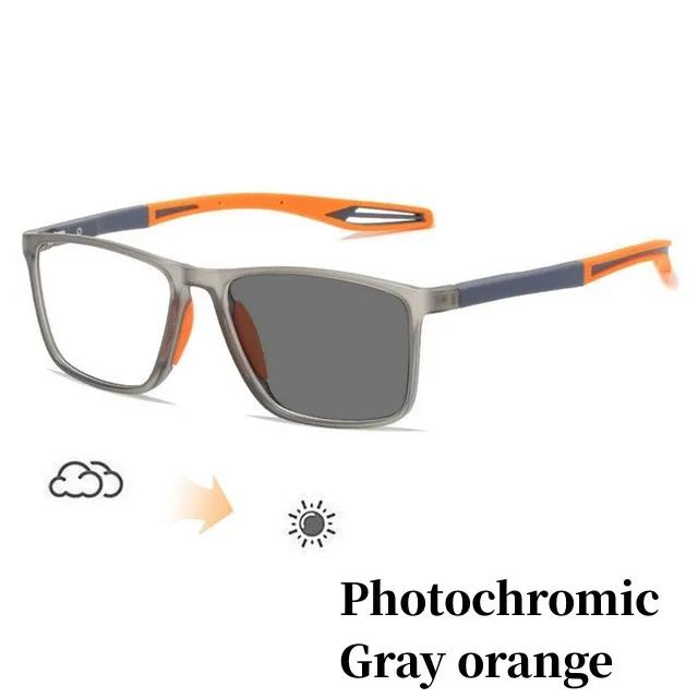 Retro TR90 Sports Photochromic Glasses Women Men's Classic Flexible Myopia Eyewear UV Shades Smart Color Changing Glasses