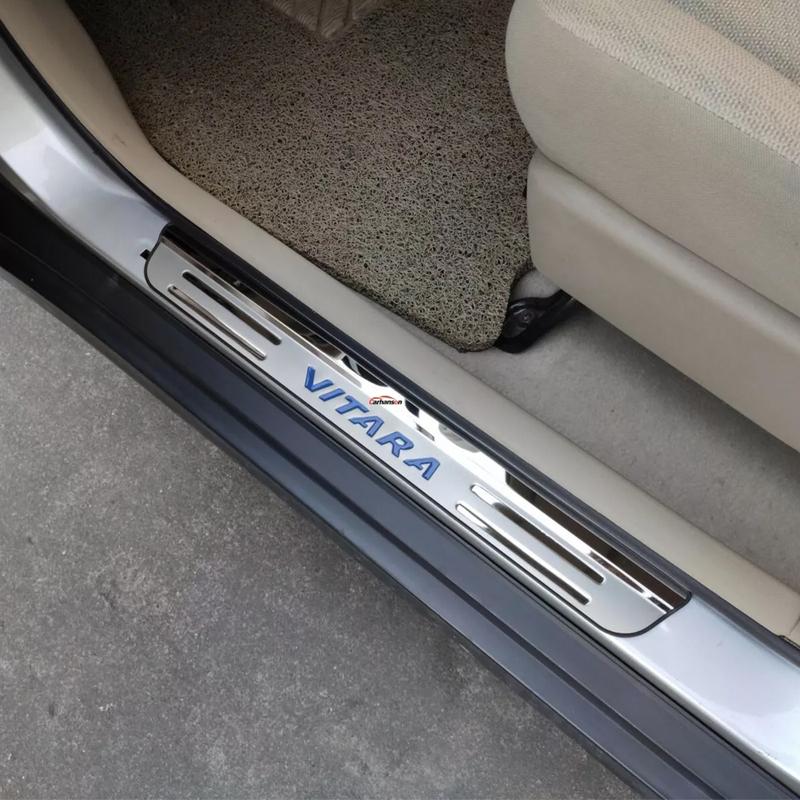 Door Sill Plate Protector For Suzuki Vitara 2015 2017 2018   Car Accessories Original Auto Threshold Pedal Trim Stickers