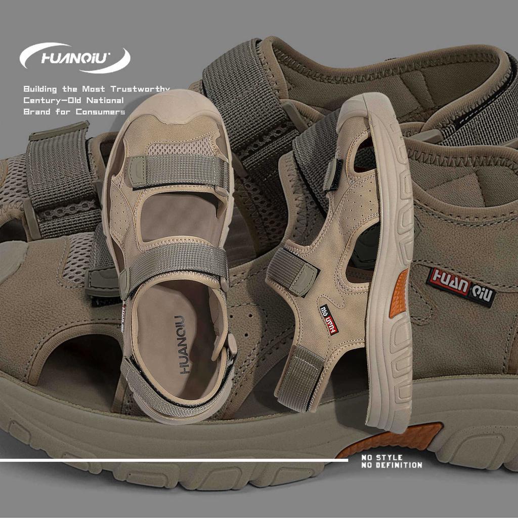 Global casual sandals men's ZHQ-JY013 summer wear light beach shoes trendy soft-soled bag head cool slippers