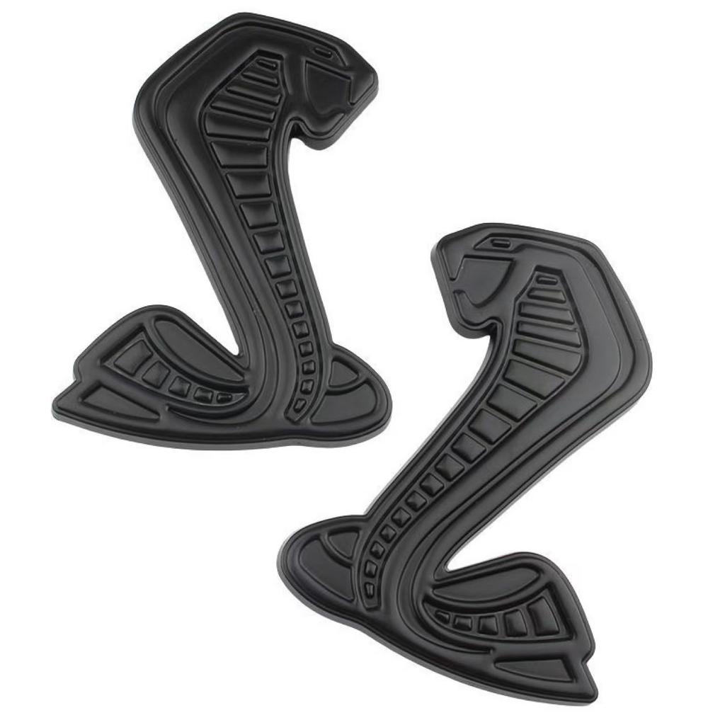 3D Metal Cobra Logo Sticker Car Front Grille Badge Body Fender Rear Trunk Emblem Decal Decor Accessories