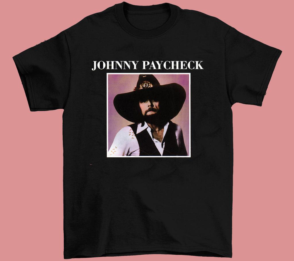 Johnny Paycheck T-Shirt Kurzarm Weiß Größe S-4XL Unisex AG1032