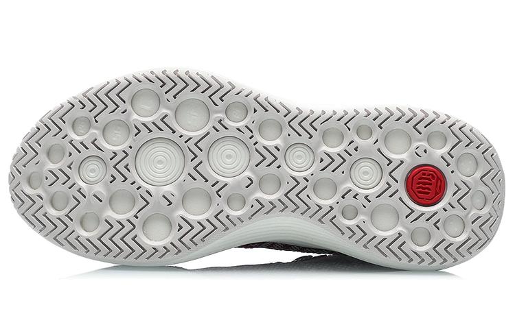 Li Ning BD5 Street Sole Slip Resistant Cushioning Low top Basketball Shoes Women's Chinese Paintings Red AGBR002-2