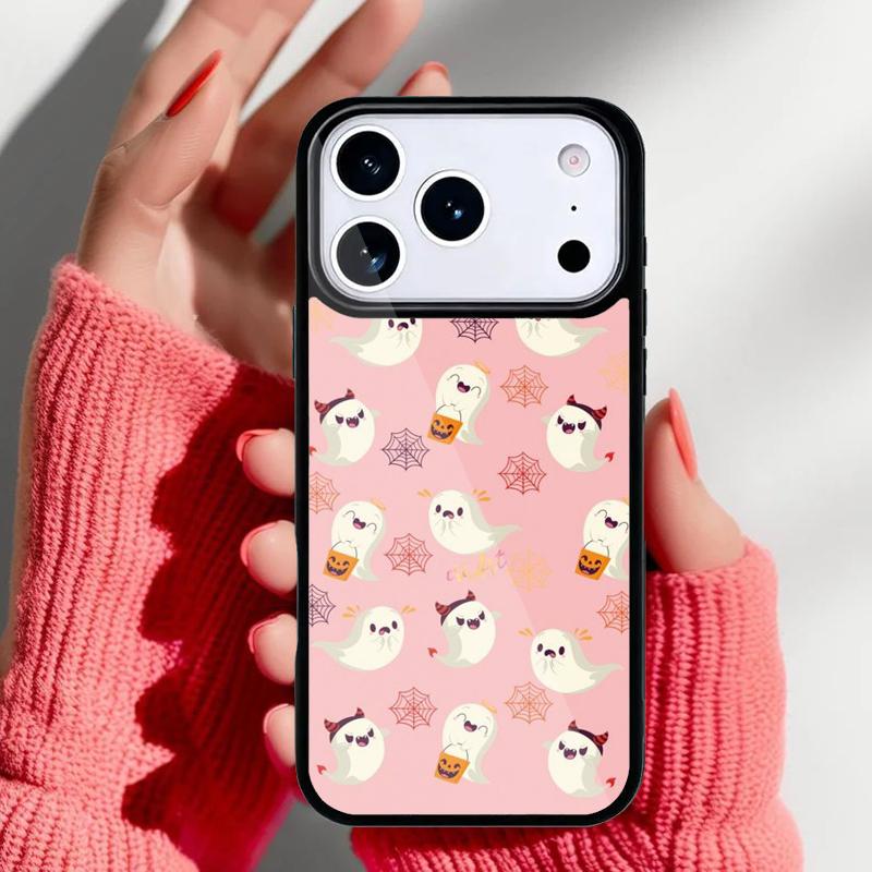 

Милый Чехол-Призрак для iPhone 17 16 15 14 13 Pro Max Задняя Крышка для 12 11 Pro Coque iPhone 14 Pro Max
