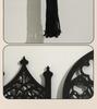 Bohemian Gothic Wooden Handwoven Flower Pot Wall Hanging Basket for Simple Home Decor