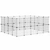36 Piece Pet Cage with Door Black 35x35 Cm Steel