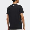 adidas T Shirts Men's Black Crew Neck Moderate Straight Fit DZ1989