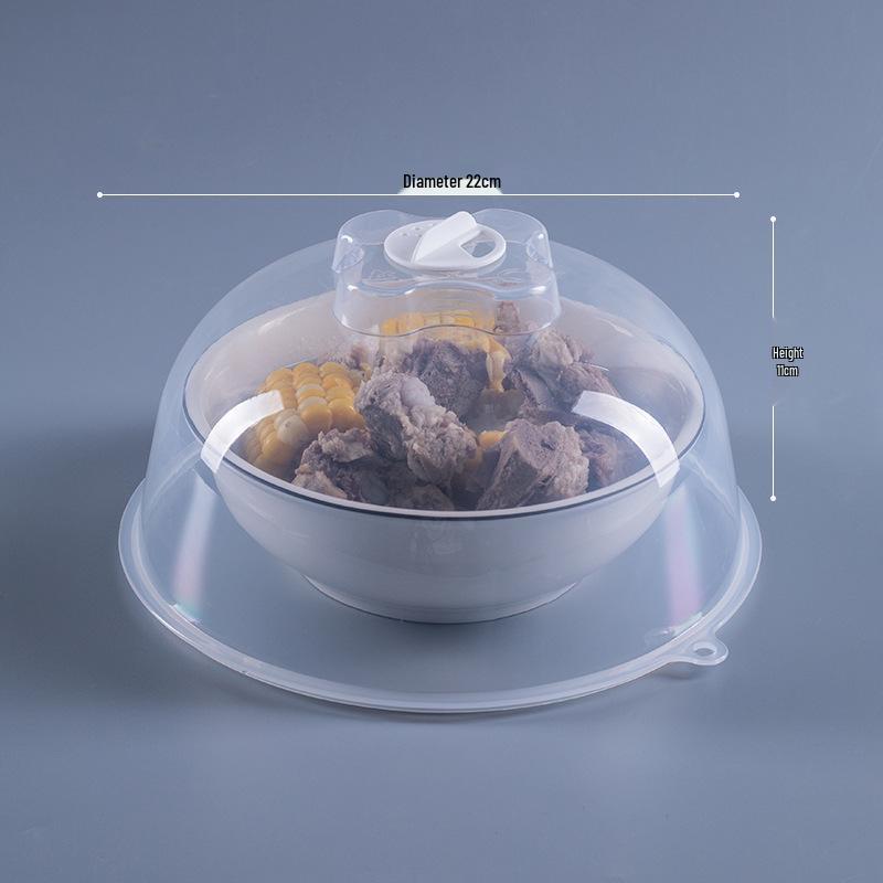 Transparent Microwave-Safe Vegetable and Food Cover - Anti-Fly, Heat-Resistant, Universal Fit