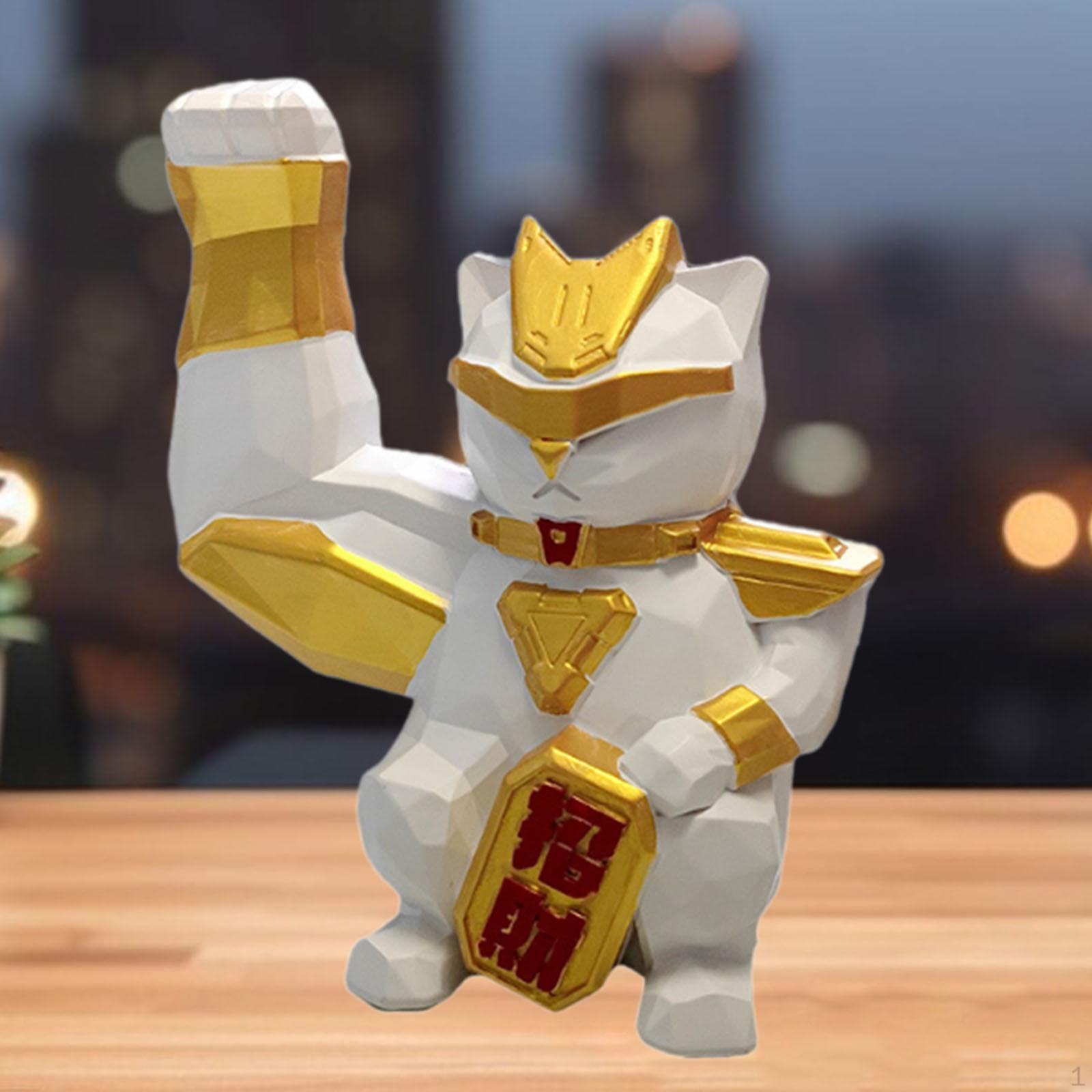 

Коллекция фигурок кошек для настольного дисплея в прихожей White Squatting