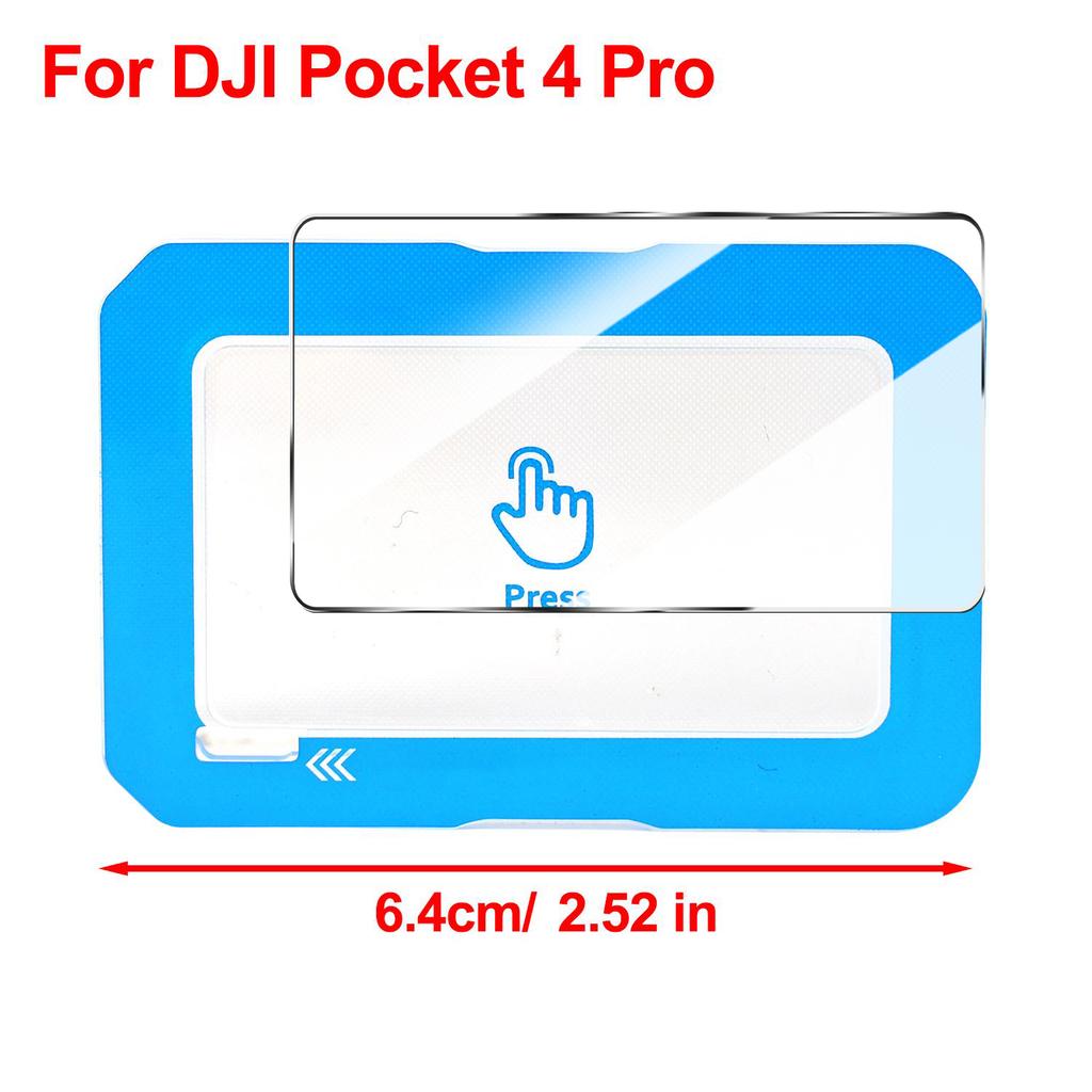 Easy Installing Tempered Glass Screen Protectors for DJI Pocket 4 Pro HD Clear Anti-scratch Shatterproof LCD Protective Films