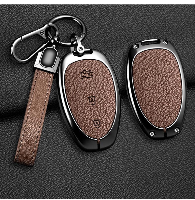 Qiyuan A07 Bluetooth Car Key Case - Stylish Metal Hanging Bag for Men and Women