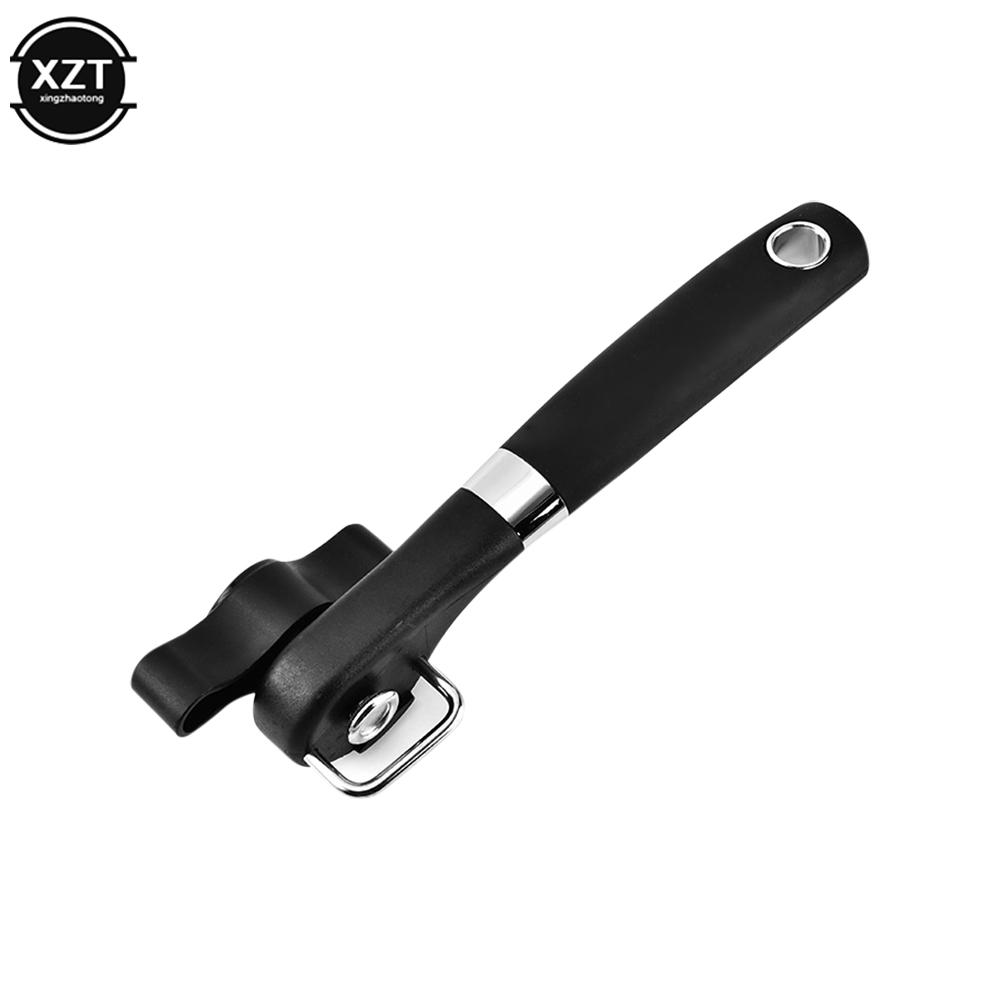 Safe Cut Can Opener Handheld Smooth Edge Can Opener Food Grade Stainless Steel Cutting Can Opener for Kitchen &Restaurant