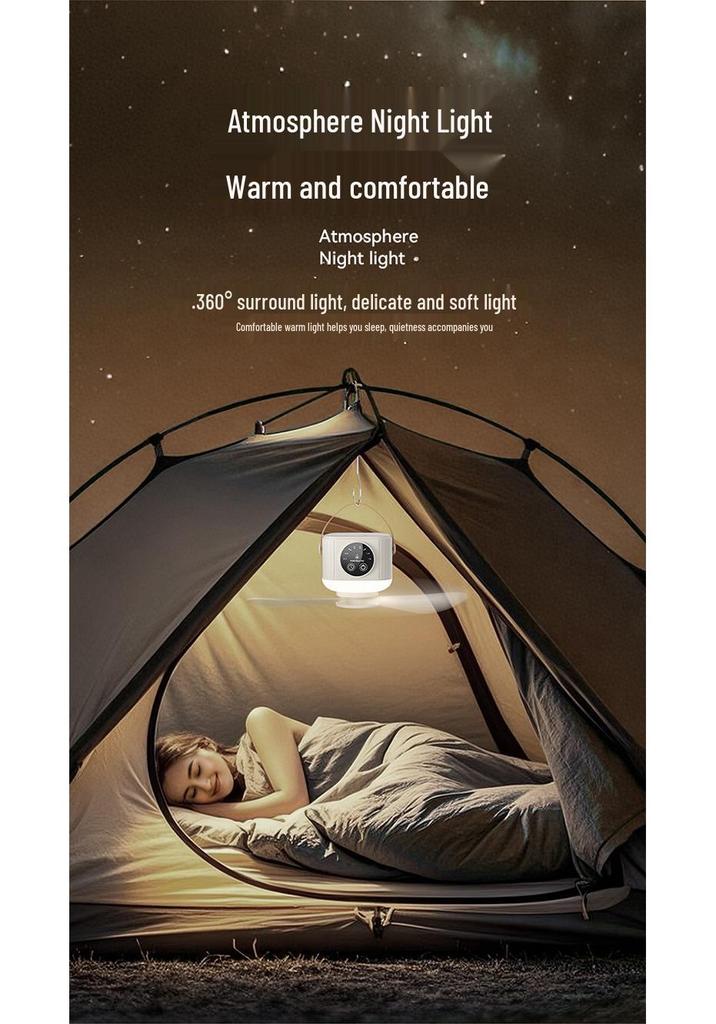 Portable Rechargeable USB Fan with Remote Control for Dorm, Bed, Outdoor, and Camping Use