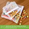 Silicone Food Storage Bag Reusable Stand Up Zip Shut Bag Sealed Leakproof Containers Fresh Bag Food Storage Bag Fresh Wrap(S/M/L/XL)