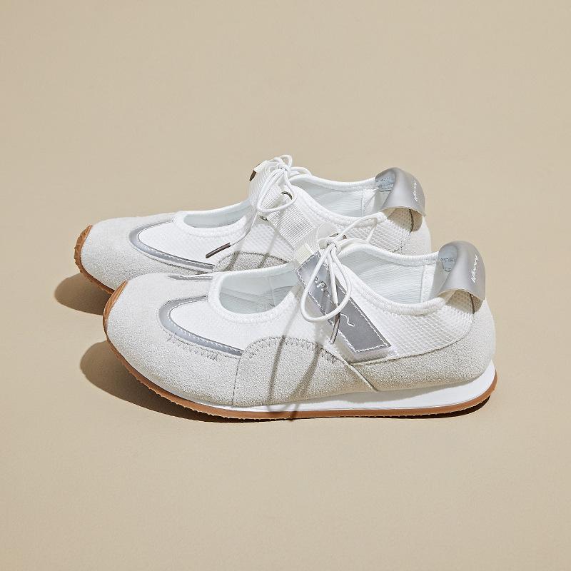 

Корейская версия немецких кроссовок для тренировок для женщин, летняя сетчатая дышащая новая стильная повседневная спортивная обувь для бега 35