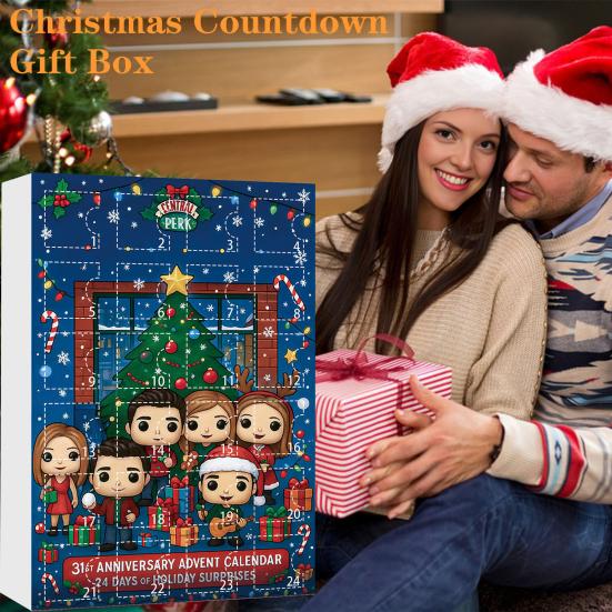 Christmas Toys Advent Calendar 24-Day Countdown Box Multifunctional Holiday Decoration for Kids Rooms Cars Houses