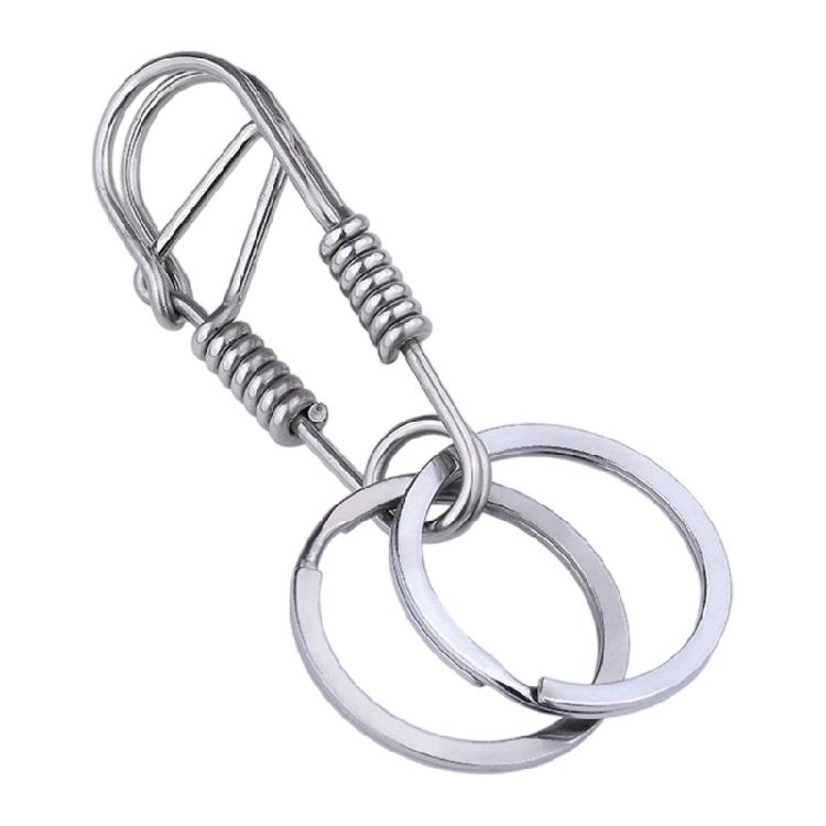 

Stainless Steel Keychain Double Loop Locking Systems Ideal for Active Lifestyles and Multiple Key Users