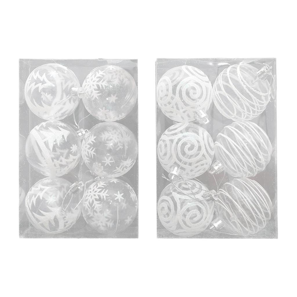6 Pieces Christmas Balls Christmas Tree Decoration Ornaments for Party Home
