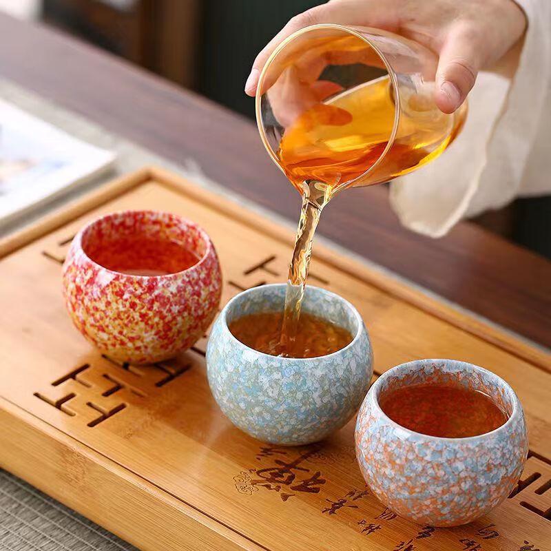 

Cherry Blossom Jianzhan Ceramic Tea Cup