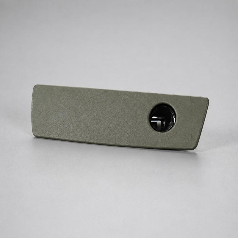 5JM55ZJ8AC ABS Glove Box Handle with Textured Finish, Clip-In Installation for 2007-2010 Passenger-Side Application