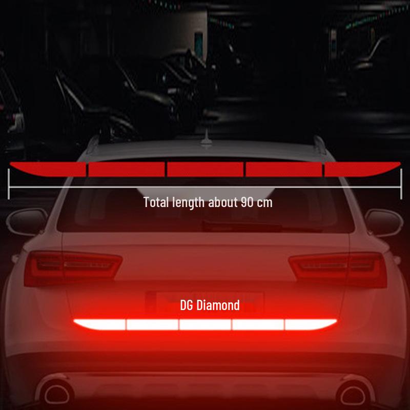 Reflective Rear Trunk Car Anti-Collision Warning Sticker