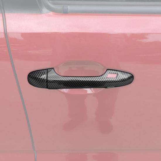 For Toyota Tacoma 2016- Carbon Fiber Side Smart Key Door Handle Covers Trims