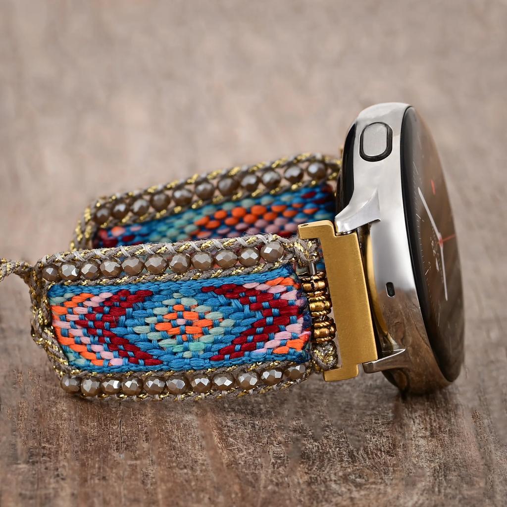 22mm 20mm Natural Stone Strap for Huawei Watch 4/GT 4 3 2 Pro 46mm Braided Nylon Bracelet for Samsung Watch 3/4/5/6/Amazfit GTR4