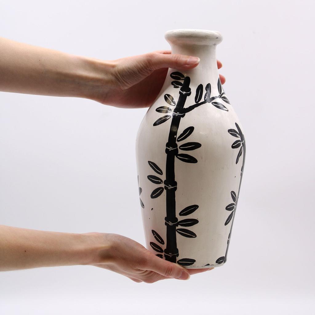 Bamboo-Shaped Vase Natural
