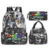 New Dandy's world game merchandise personalized printing primary and secondary school schoolbag three-piece set