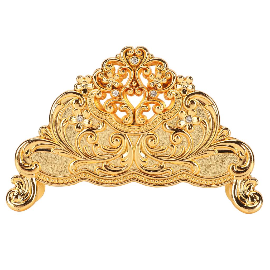 Napkin Holder European Style Metal Hollow Flower Pattern Paper Tissue Holder Freestanding Paper