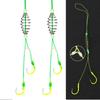 5 Pairs/Lot Double Barbed Hooks Carbon Steel Fishing Hook with PE Line Anti-winding Bighead Carp Anti-tangle Explosion Hooks