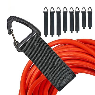 Cord Organizer Holder with Triangle Buckle Wire Manager Power Cord Management Nylon Heavy Cord Storage Straps for Cables Hoses
