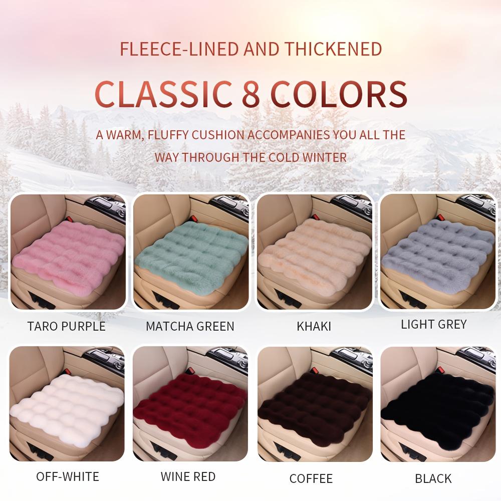 [Winter Plush Car Cushion] New Winter Plush Car Cushion, Non-Slip and Warm, Thickened Universal Single Pad Made of Bubble Plush