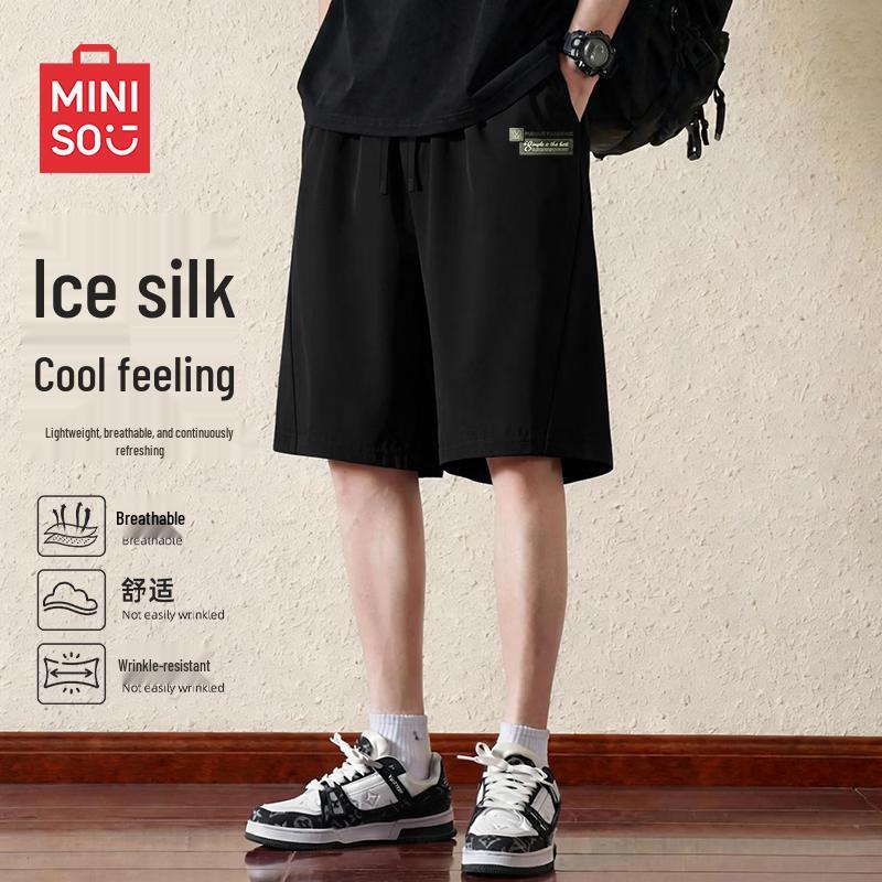 MINISO Men s Ice Silk Loose Fit Shorts 2XL