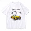 Pánské tričko ve stejném stylu jako Tom I Survived My Trip To NYC Potisk Top Ležérní Bavlněné Tričko Unisex Móda Telekineze Tričko