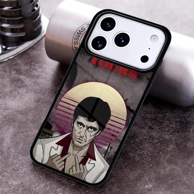 Scarface Tony Montanna Poster Phone Case For iPhone 17,16e,15,14,13,12,11,Mini,Pro,MAX soft Silicone Cover