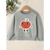 Kids Sweatshirt Cute Print Pattern Easy Spring Lightweight Round Neck Sweatshirt Suitable for Daily Casual Wear