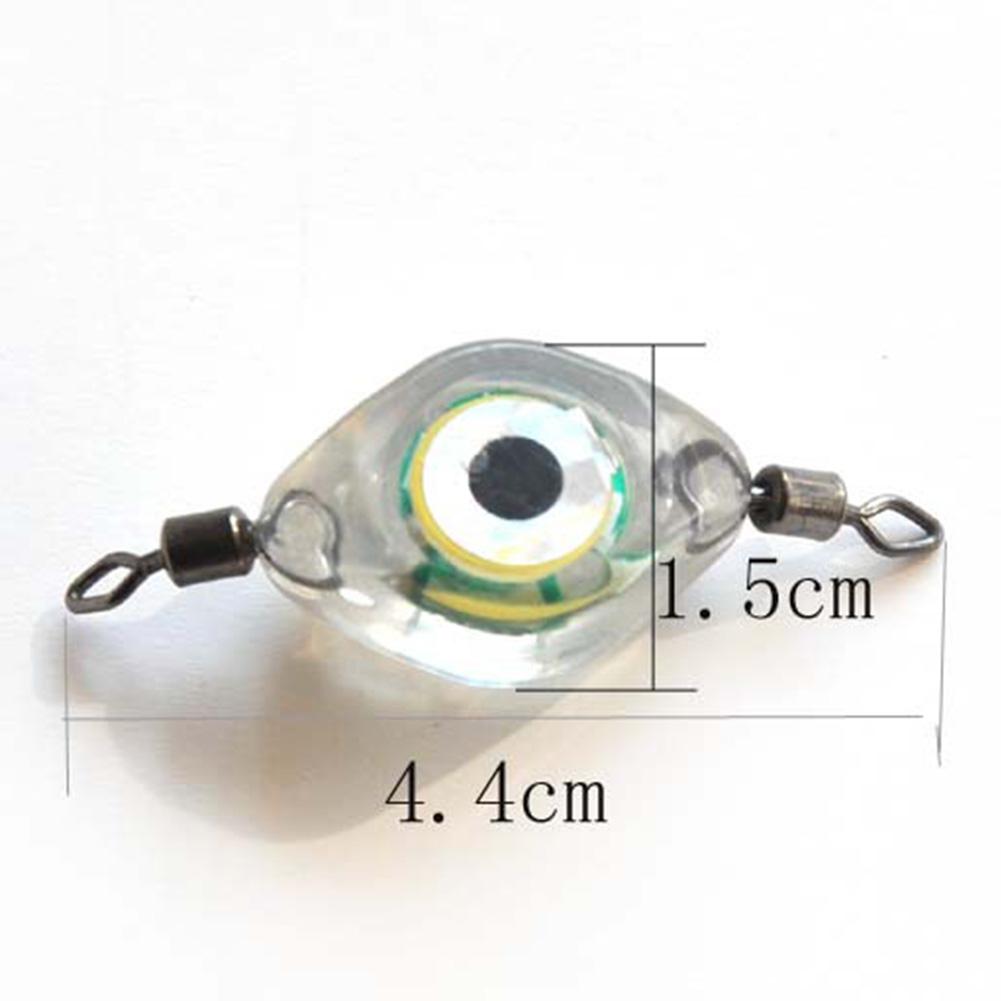 50-10 Stück LED Fischanziehlicht Augenform Angelköderlicht Unterwasser Augenform Angeln Tintenfisch Angelfutter Leuchtende Köder
