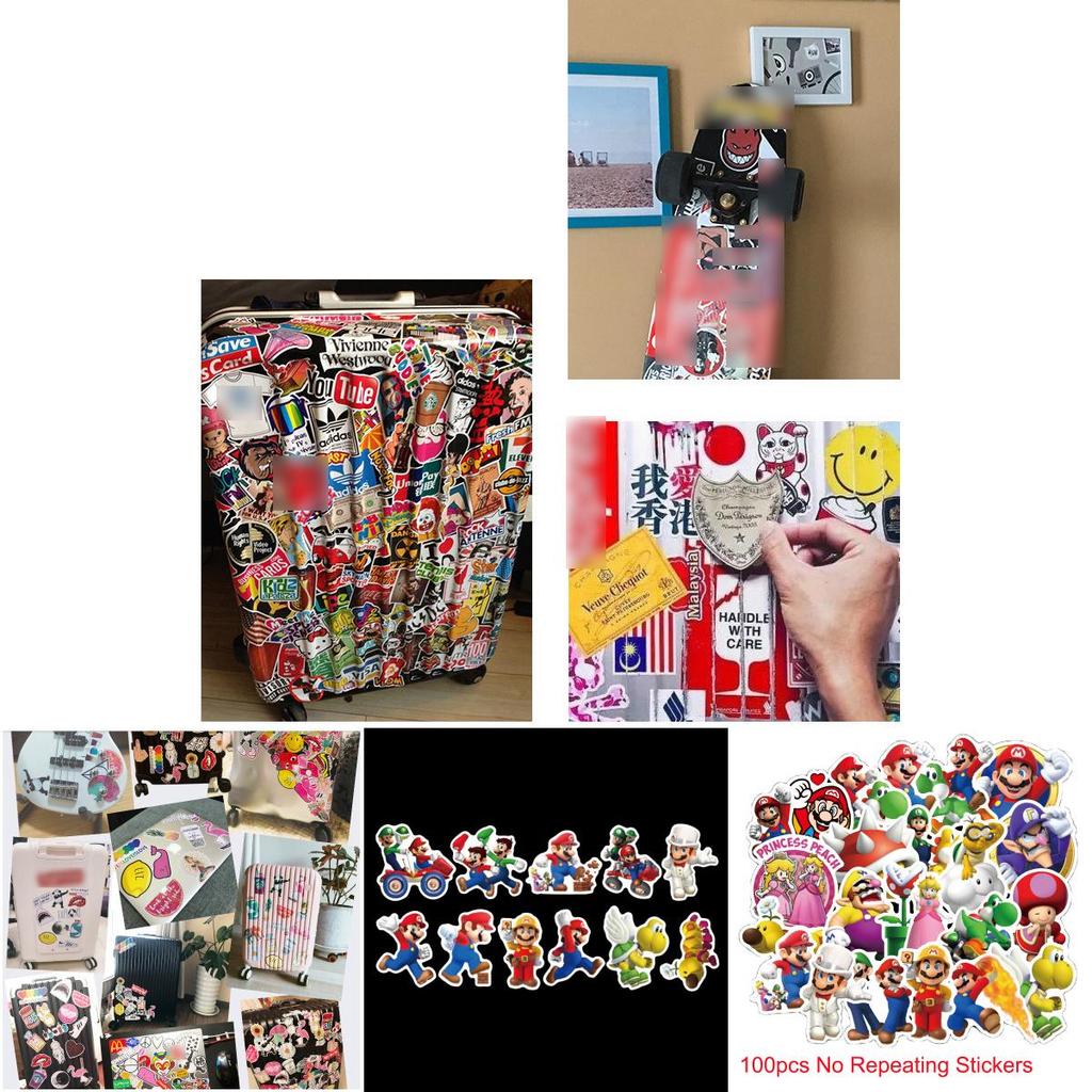 High-quality Super Mario Bros Princess Kawaii Notes Stickers For Diy Projects
