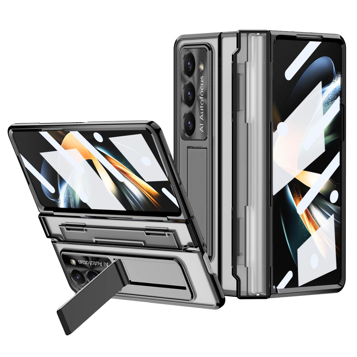 

For Samsung Galaxy Z Fold5 5G Kickstand PC Case Shockproof Folding Phone Cover Black