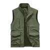 Sleeveless Vest Men's Four Seasons Middle-aged Outdoor Leisure Loose Large Size Vest European and American Sports Multi-bag Vest