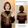 Plush Jacquard Rhinestone Top: Stylish, Slimming Autumn/Winter Layer