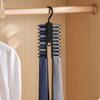 1Pcs Tie Storage Hanger Large Capacity Bow Clip Scarf Belt Hanging RackTie Belt Display Holder Wardrobe Household