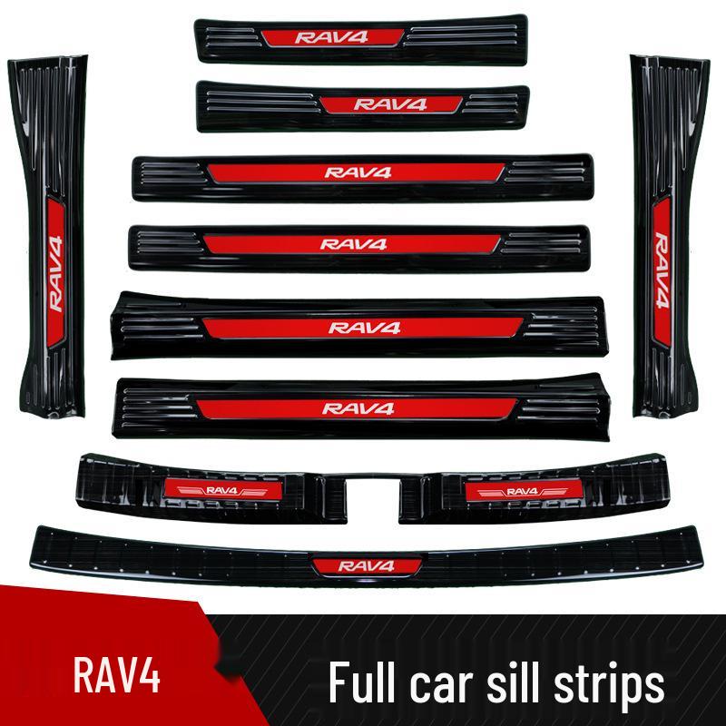 Protector Prag Ușă din Oțel Inoxidabil pentru Toyota RAV4 2024