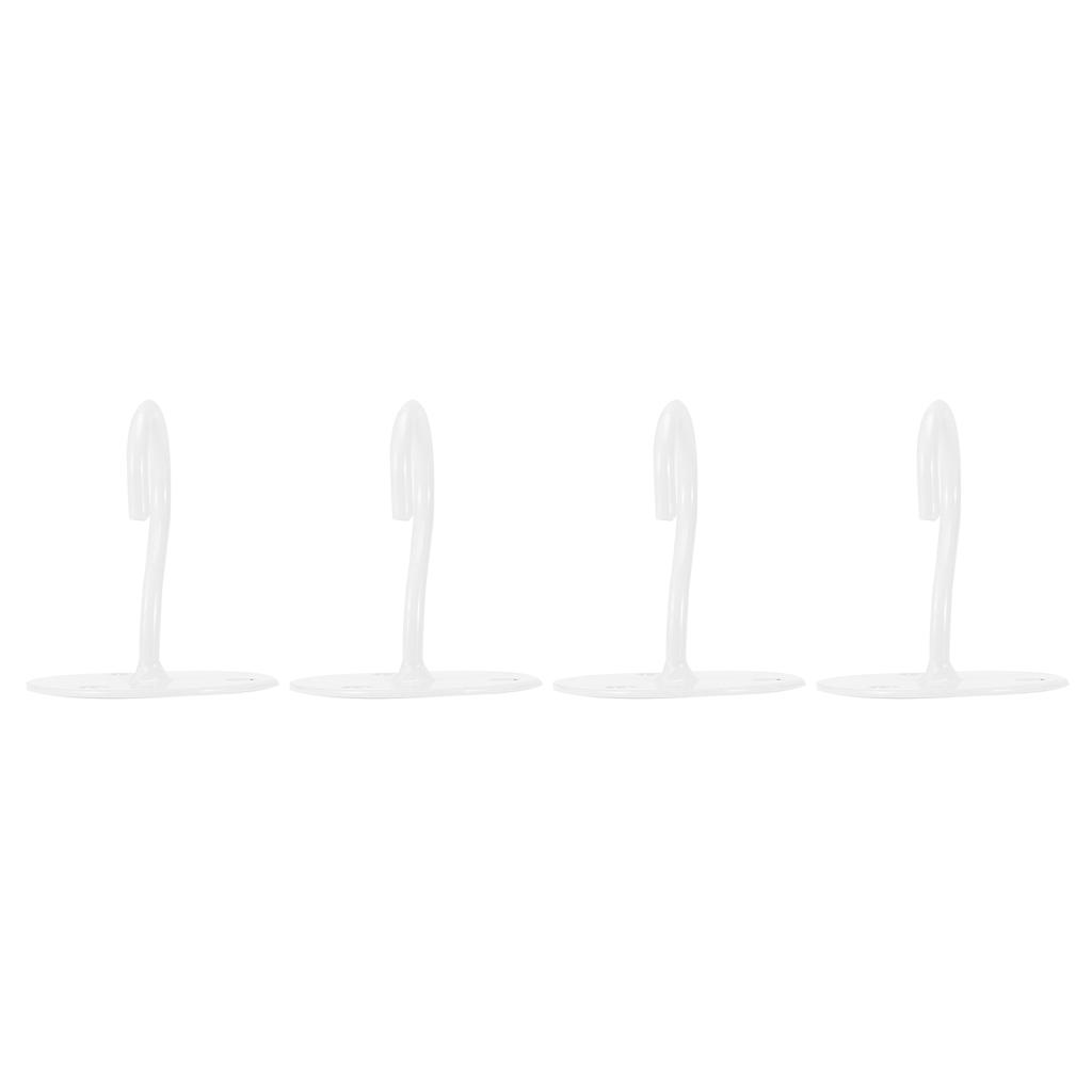 4 Stück Heim Metall Deckenhaken Wandmontage Haken für Laternen Blumentöpfe WindspieleWeiß